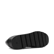 Damen Schwarze Leder Loafer zum Hineinschlüpfen (753-31804)