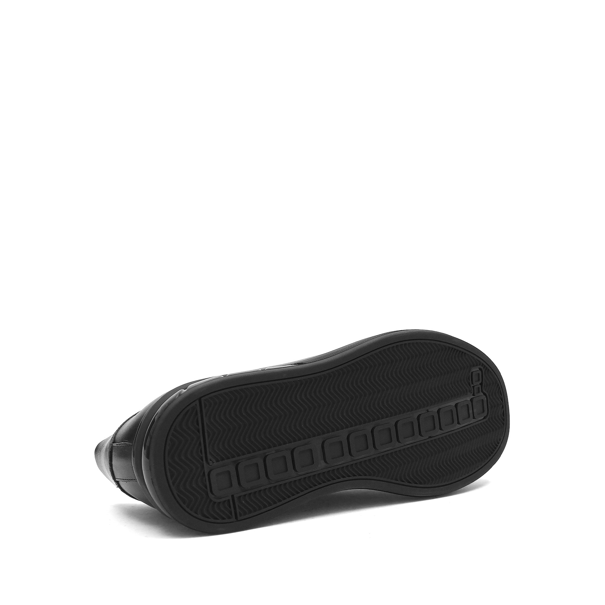 Men’s Leather Sneakers with Durable Sole – Black (691-3439)
