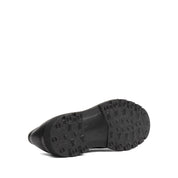 Herren Derby-Schuhe aus schwarzem Leder mit EVA-Sohle und Plain-Toe (663-461)