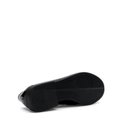 Damen Schwarze Lackleder Loafer (494-25829)