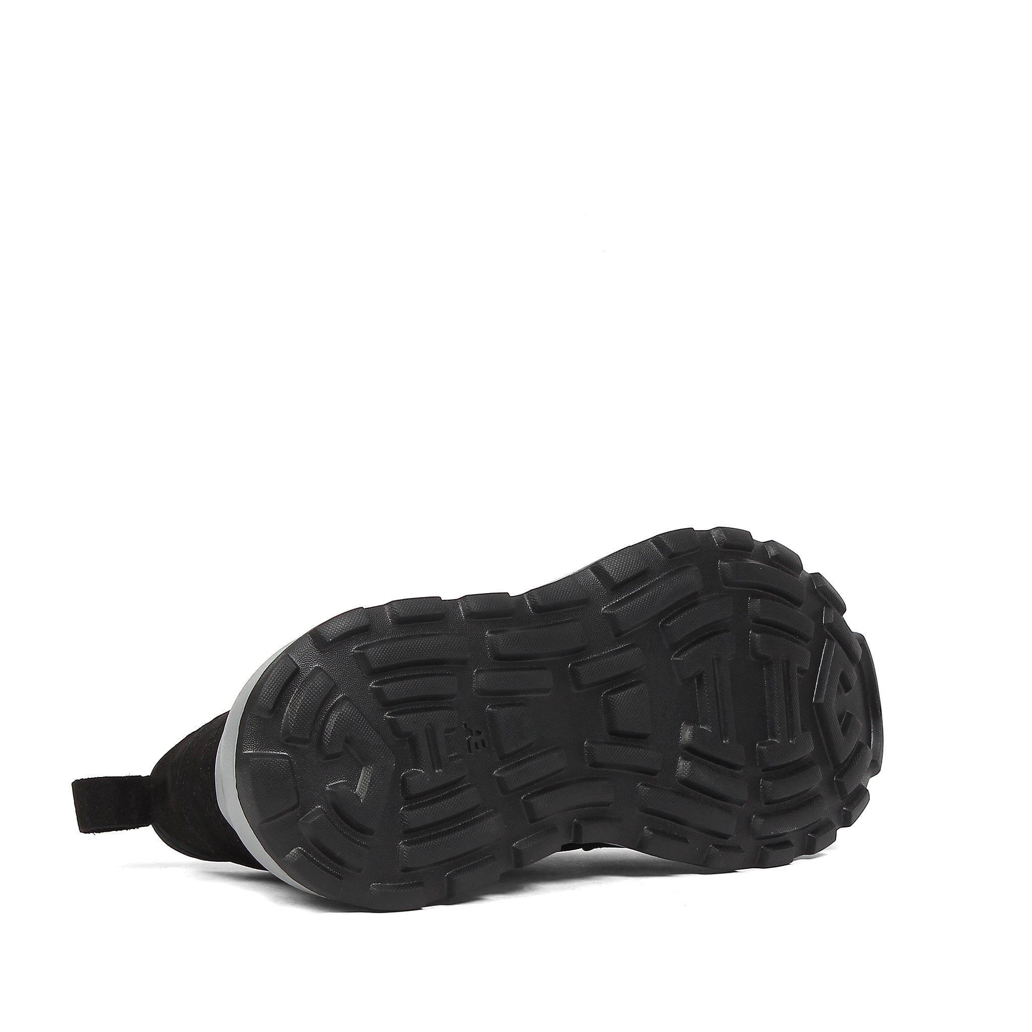 Men’s Black Suede Leather Sneakers (696-7101)