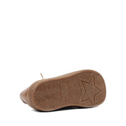 Damen Schnürschuhe Hellbraun Wildleder mit Kork-Gummisohle (759-33508)