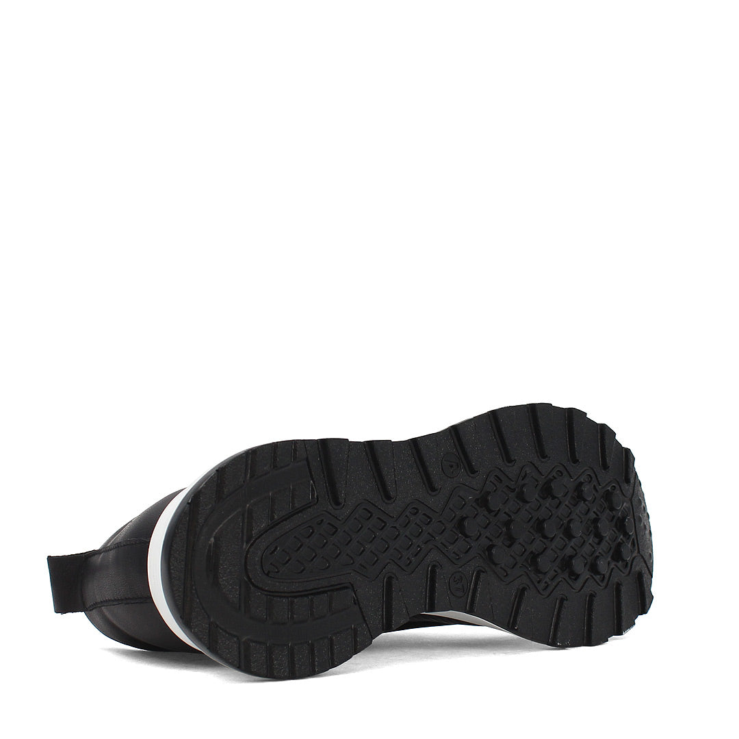 Sneaker aus schwarzem Leder – Leicht & Bequem (686-29205)