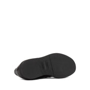 Herren Derby-Schuhe aus braunem genarbtem Leder mit Mokassin-Naht (395-2886)