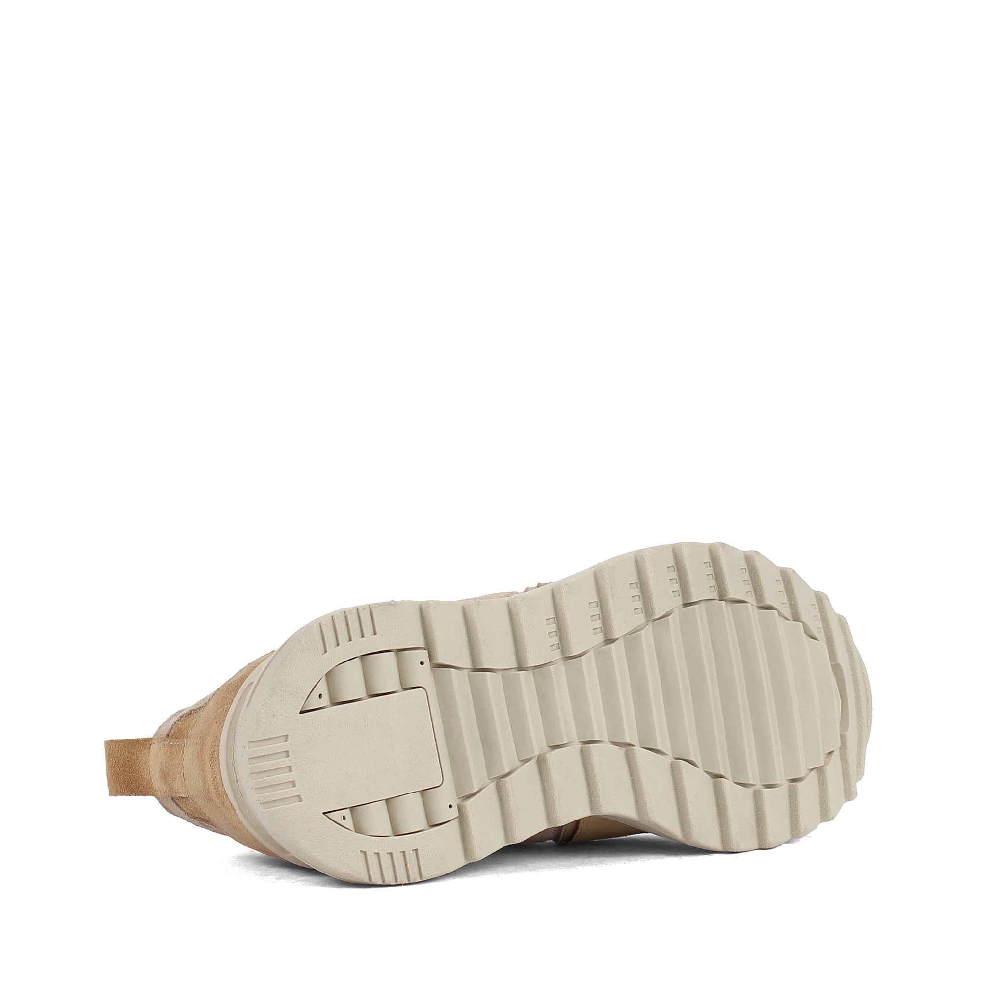 Herren Sneaker aus beigem Wildleder mit Mesh-Einsätzen (448-1913)