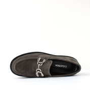 029-20144 Graue Wildleder-Loafers