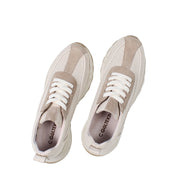 Damen Sneaker aus beigem Leder – Leicht & Atmungsaktiv (686-29205)