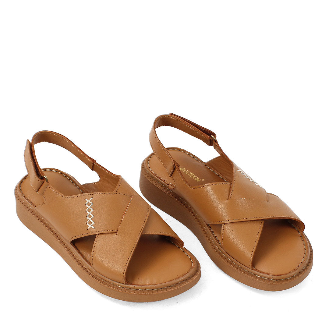 Damen-Sandalen in Camel – Komfort & Stil für den Sommer (366-28228) 