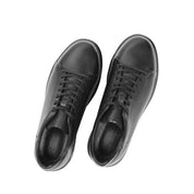 Men’s Leather Sneakers with Durable Sole – Black (691-3439)