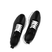 Sneaker aus schwarzem Leder – Leicht & Bequem (686-29205)