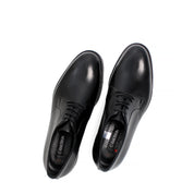 Herren Derby-Schuhe aus schwarzem Leder mit EVA-Sohle & Absatz (747-4526)