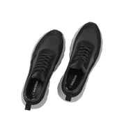Men’s Black Suede Leather Sneakers (696-7101)