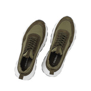 Men’s Khaki Suede Leather Sneakers (696-7101)