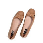 Damen Klassische Absatzschuhe aus Leder in Mink (752-31706)
