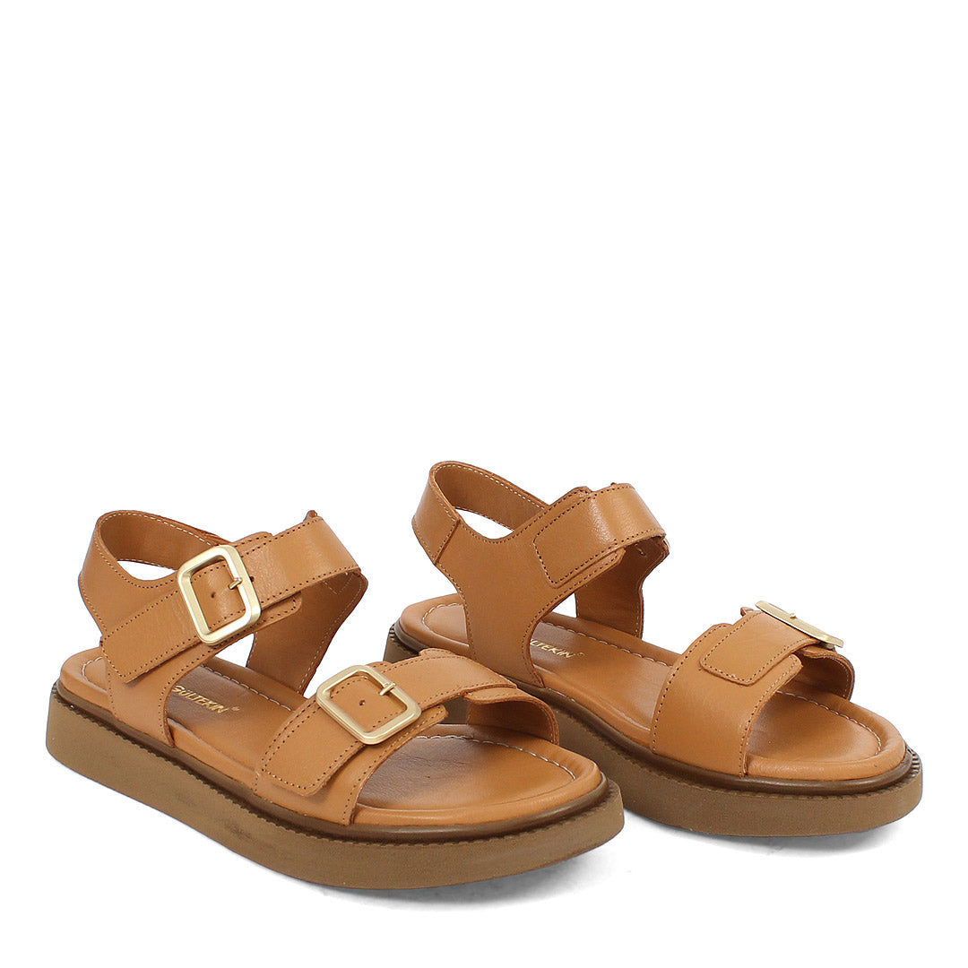 Damen Sandalen in Camel – Stilvoll & Bequem (366-28229)