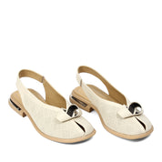 Women's  Leather Sandals with Adjustable Buckle (784-41605)