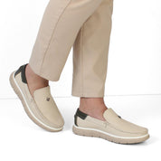Elegant Leather Loafers for Men – Beige (406-4412)