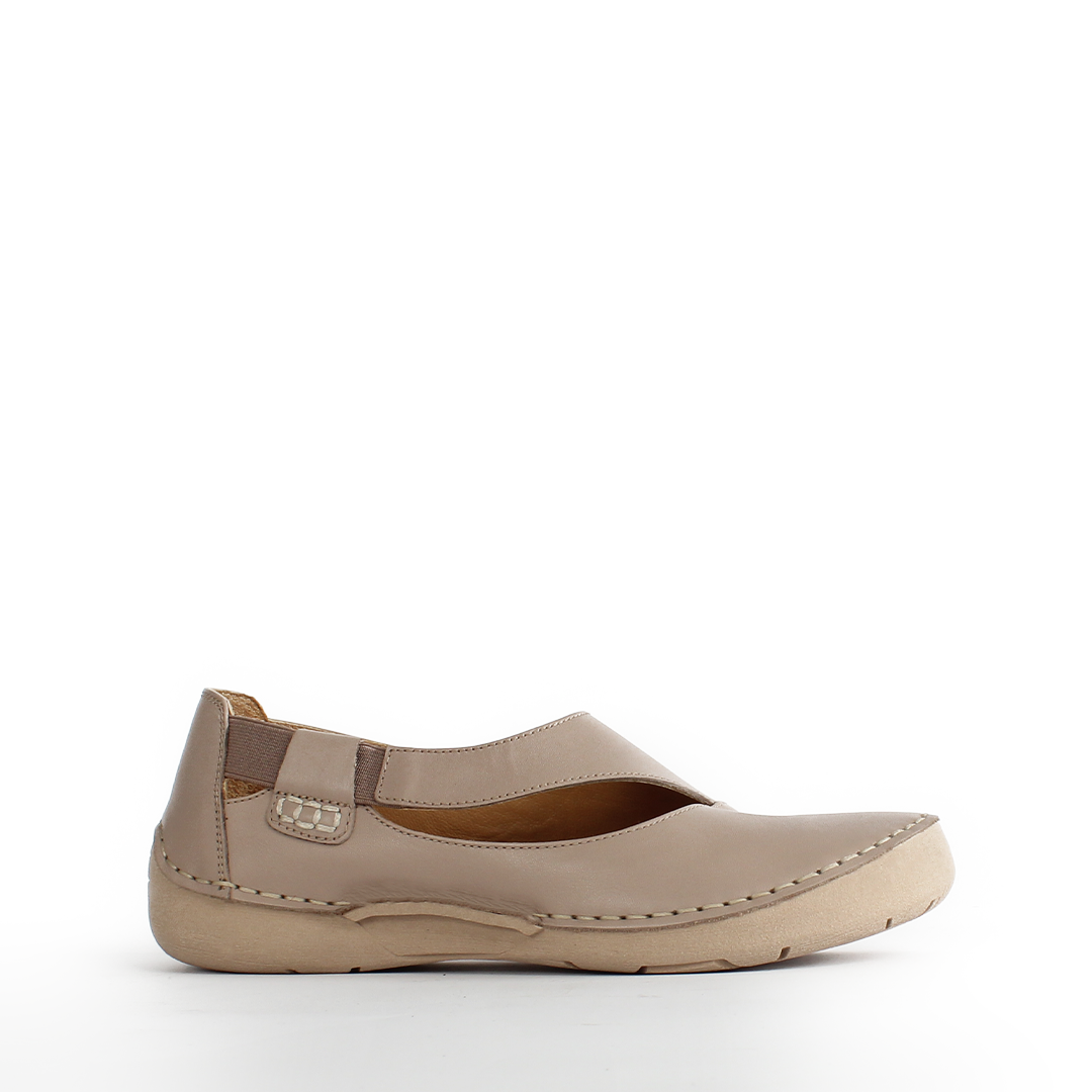 Damen Nerze Leder-Ballerinas mit Komfort-Absatz (383-20964)