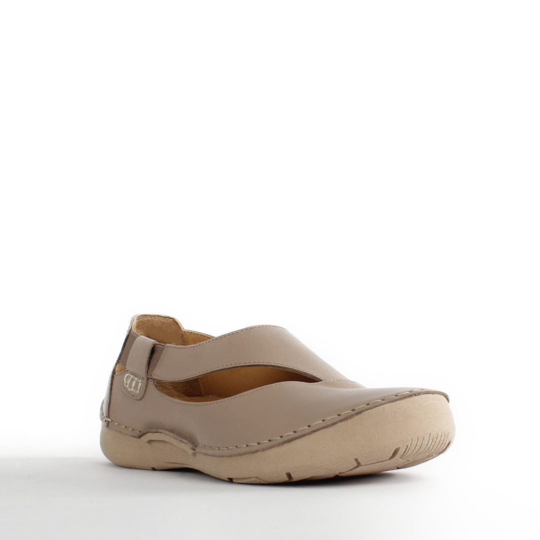 Damen Nerze Leder-Ballerinas mit Komfort-Absatz (383-20964)
