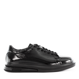 Herren Schwarze Lackleder Sneaker (691-3417)