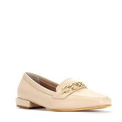 Damen Beige Leder-Loafer (686-29200)