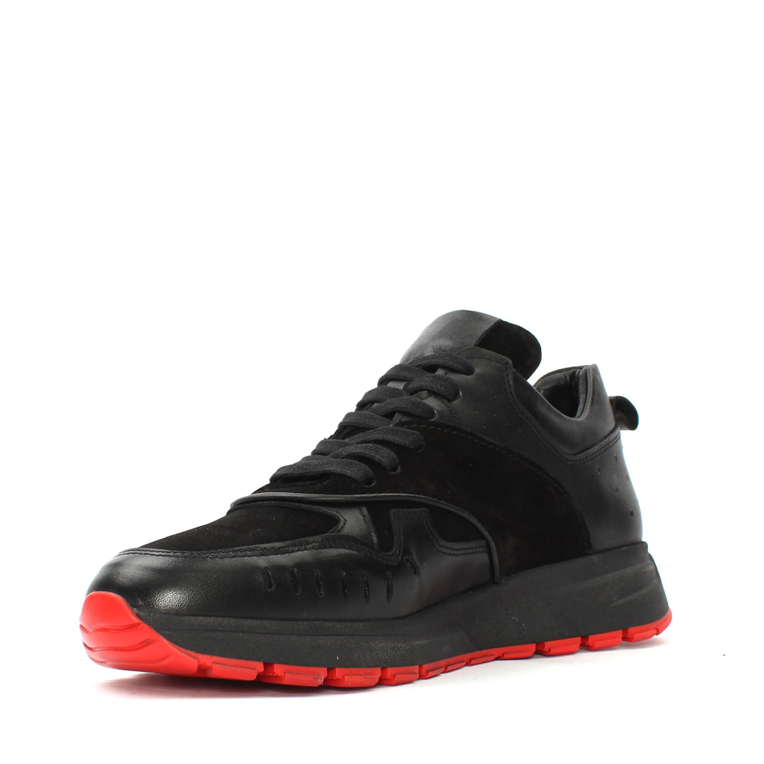 Men's Black Suede Sneakers (064-1027)